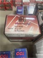 BOX HORNADY .223 REM AMMO