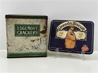Tins (Edgemont Crackers, Uneeda Biscuit)