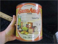 VINTAGE SAM ANDY SALAD OIL CAN