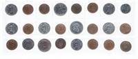 Collection of 24 Coins of Canada Etc.