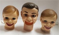 Lot of 3 Dummy Heads