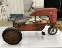 1960's Red AMF Go Trac Pedal Tractor