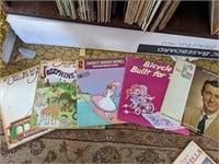 Assortment of children's themed vinyl records