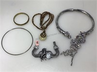 Assorted costume jewelry