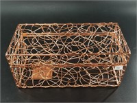 Wonderful and wacky copper wire box, 9" long x 4.5
