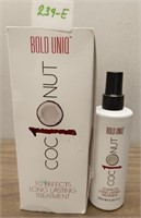 BOLD UNIQ COCONUT HEAT PROTECTION SPRAY FOR HAIR