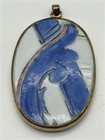 Antique Chinese Porcelain Pendant