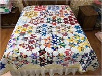 Handmade Quilt #69 6 Point Stars