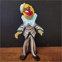 VTG Murano Hand Blown Art Glass Clown Figurine