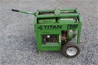 Titan Industrial 7500W diesel generator, 365hrs, e