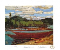 A.J. Casson - "Bateau, Summer " 9x10" Art Card.