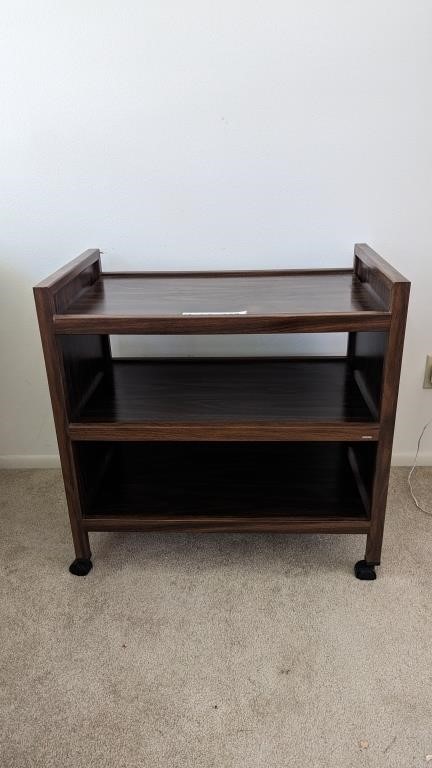 THREE SHELF TV CART