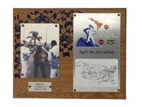 2002 Official Olympic Torch Bearer Plaque