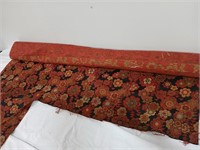 Upholstery material, red flowers