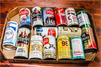 Variety of 15 Beer Cans