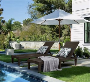 Outdoor Chaise Lounge Set of 2