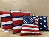 4 Americana throw pillows