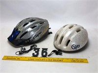 2 Bike helmets