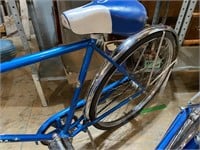 Schwinn late 1960s blue bicycle