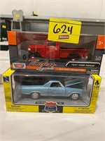 (2) 1/24 SCALE DIECAST CARS