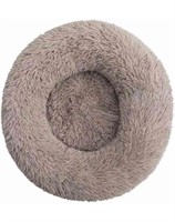 (N) Round Pet Bed for Large Dog Bed Donut Long Plu