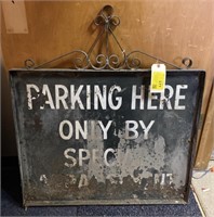 Parking Here Only By Special Appointment Wrought
