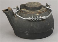 Vintage Cast Iron Tea Kettle #25