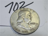 1953-D FRANKLIN 50 CENT SILVER GOOD