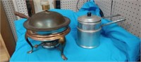 Vtg Copper Warming Pan, Aluminum Pots