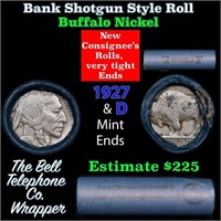 Buffalo Nickel Shotgun Roll in Old Bank Style 'Bel