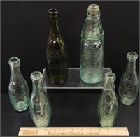 Glass Advertising Bottles Lot Collection