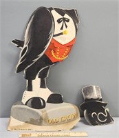 Old Crow Advertising Cardboard Stand Up Sign