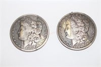 2 Morgan Silver Dollars 1879s & 1900o
