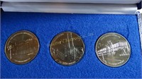 3 pc. 1987 Commemorative Berlin Tokens