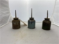 3 Rat Tail Oil Cans