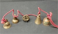 Group of Brass Bells on a Rope, Good Sound