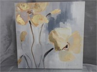 Signed Impressionist Floral Oil Painting-Unframed