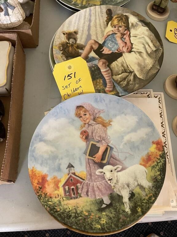 Set of Children Plates w/ Different pictures