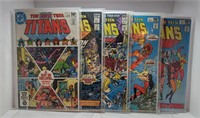 Comics - New Teen Titans #7, 8, 9, 11, 12