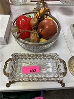 BOWL & HANDLED TRAY