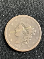1838 Large cent