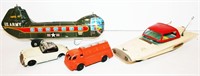 Tin Friction Toys, Metal Tanker Truck