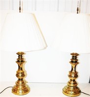 (2) Matching Brass Table Lamps