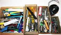 Lg Lot of Tools, Scissors, Pens, Office Supplies