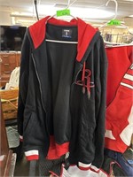 HOUSTON ROCKETS ZIPPERED JACKET SZ XL