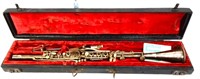 Vintage clarinet in case