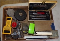 Carving tools, Tape measures, misc.