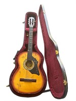 Vintage Black Horse acoustic guitar with case