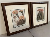 Wood Framed Cactus Prints