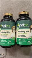 2 bottles PetNC Natural Care calming aid soft
